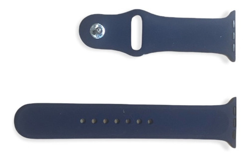 Malla Silicona Correa Para Smartwatch De 42mm Color Azul