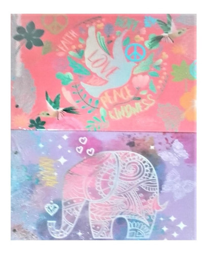 Carpeta Onix Nº5 Dos Tapas Hippie Style Dibujo Escolar Arte