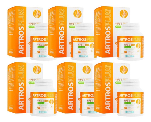 Kit Artros Plus Com 6 Caixas De 90 Cápsulas Cada
