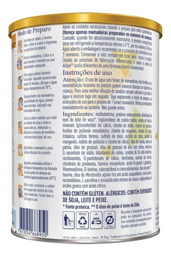 Fórmula Infantil Restrição Lactose Alfaré Nestlé 400g Em Pó