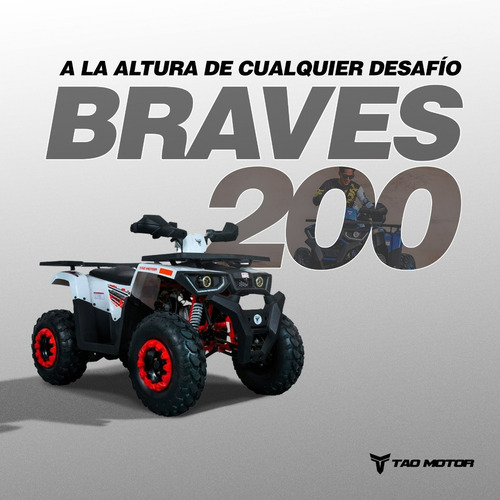 Imagen 25 de 25 de Cuatrimotos Braves 200 Pantalla Digital 0 Klm 2022 Automatic