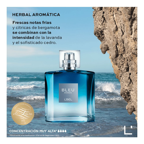 Perfume Bleu Acqua Para Hombre Lbel 100ml