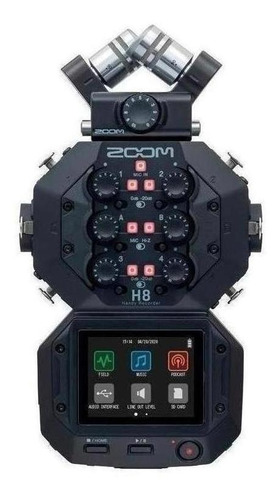 Zoom H8, Sistema De Grabación Móvil Versátil De 8 Entradas Color Negro