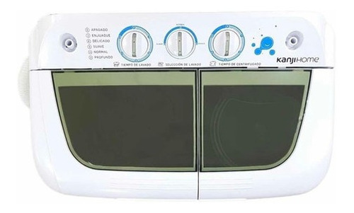 Imagen 5 de 10 de Lavasecarropas Kanji Home Xpb55-655s Carga Superior 5,5 Kg