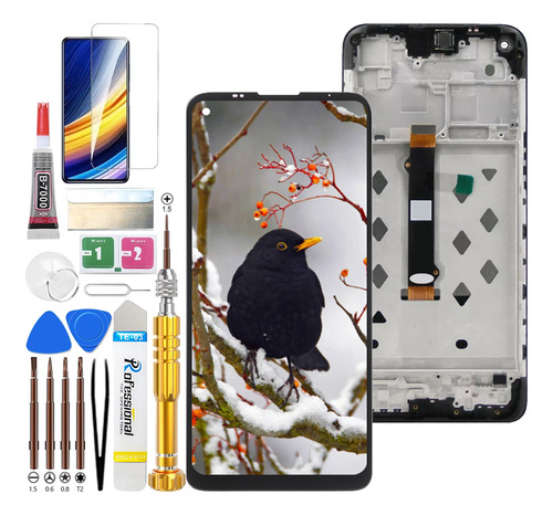 Pantalla Lcd Para Moto G9 Power Xt2091 Xt2091-3 Con Marco Jkpkj