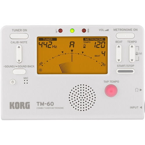 Metrônomo Afinador Digital Korg Tm-60 Com Microfone