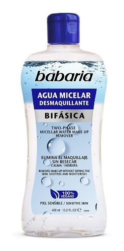 Agua Micelar Desmaquillante Bifásica Babaria 400ml