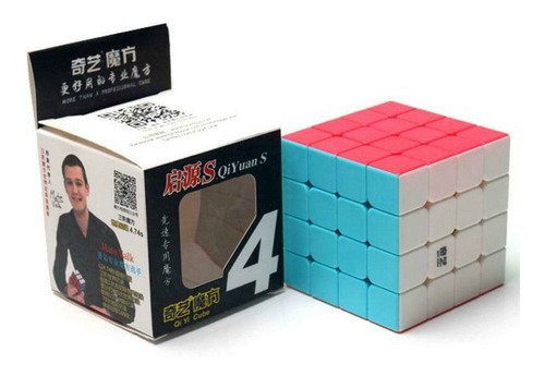 Cubo Rubik Qiyi 4x4x4 Con Sticker Speed Cube 4x4 En Caja