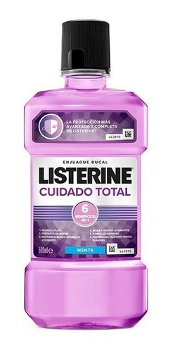 Enjuague Bucal Listerine 500 Ml Cuidado Total