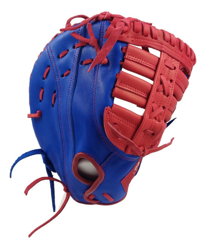 Guante De Beisbol Primera Base Radach Pro Azul/rojo 12.75 Color Azul