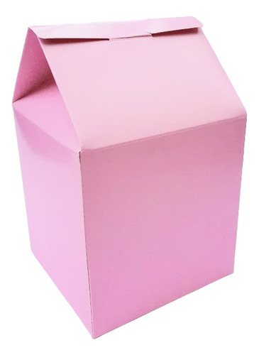 Caja Rosa Chica Milk Box X 12 Golosinas Souvenirs Cookies