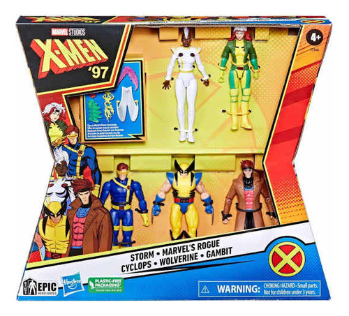 X-men 97 Marvel Hasbro Set De 5 Figuras Epic Heroes Series