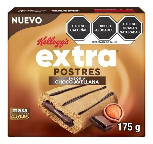 3 Pza Barra Suave Kellogg's Extra Sabor A Chocoavellana De 1