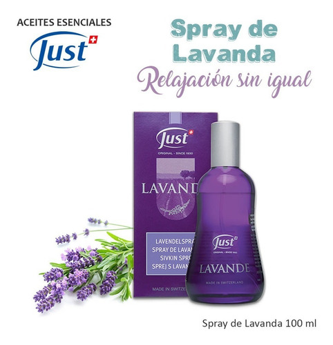 Imagen 2 de 7 de Spray Ambiental De Lavanda Swiss Just Original Envío Gratis