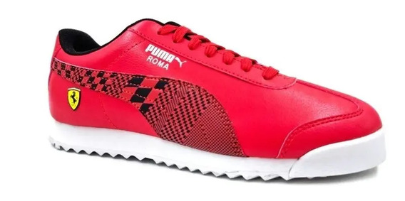 Tenis Puma Roma Negros Con Rojo | MercadoLibre 📦