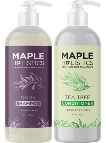 Conjunto De Shampoo E Condicionador Maple Holistics Tea Tree