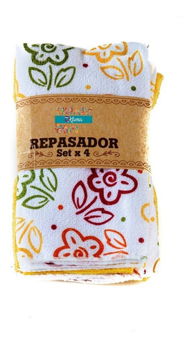 Repasador Cocina Setx4 Microfibra 40x45 Cm Estampados Dkama