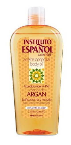 Aceite Corporal Instituto Español Esencia De Argan 400 Ml