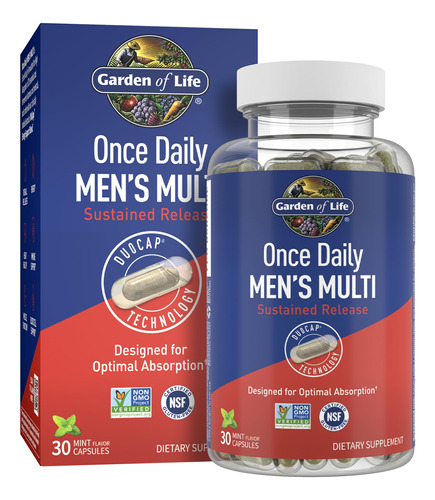 Garden Of Life Once Daily Multi Duocaps 30ct Para Hombre