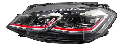 Farol Golf Gti Tsi Full Led Mk7.5 2014 15 16 17 Winpower Red