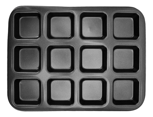 Mini Moldes Para Hornear Pan, 12 Cavidades, De Acero Al Carb