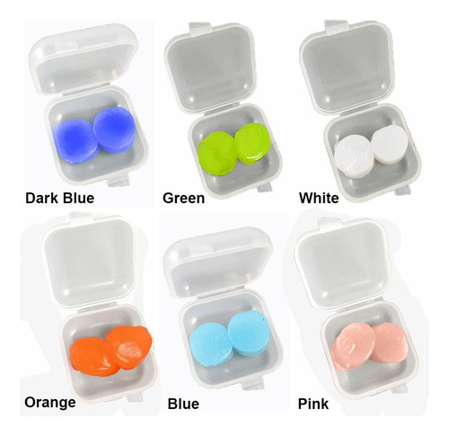 2 Tapones Para Los Oídos De Silicona Blanda Con Reducción De