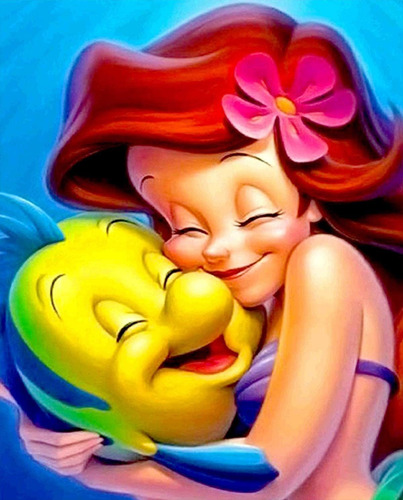 Kit Pintura 5d Bordado Mosaico Hecho Mural Arte Sirena