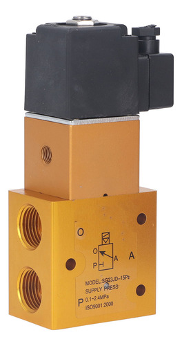 Electroválvula De 3 Vías, 2 Posiciones, G1/2 Pulgadas, Guía