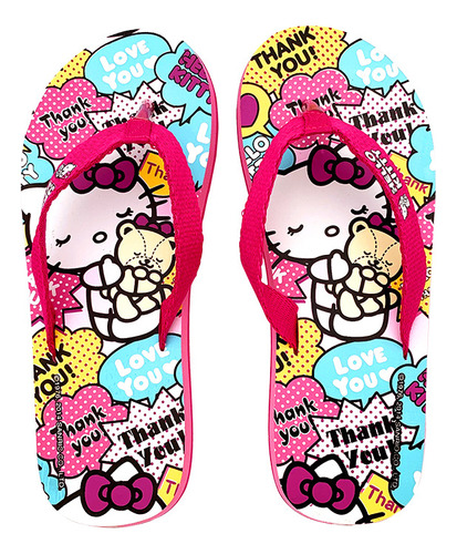 Sandalia Confort Chancla Confortable Playa Hello Kitty