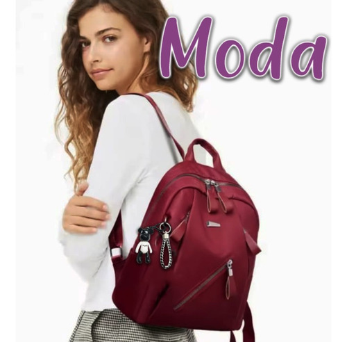 Bolsa Mujer Mochila Impermeable Cierre Antirrobo A2502 Sig