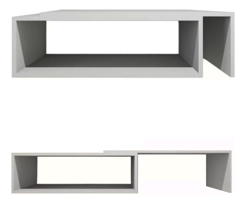 Mesa De Centro Retangular Extensível Até 120 Cm Mdf Evald