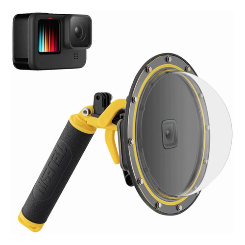 Puerto Domo Gopro Para Hero 11 10 9 Buceo 6  Funda + Mango