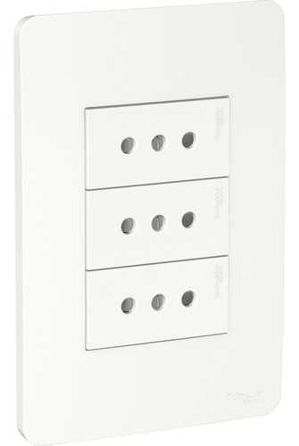 Enchufe Triple 10a 2p T Blanco Orion Schneider