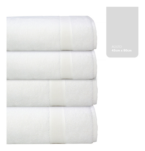 Toalha De Rosto Ícone 100% Algodão 500g/m² - 45x80cm Camesa