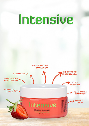 Máscara Capilar Alto Impacto Linha Intensive Macpaul - 250 G