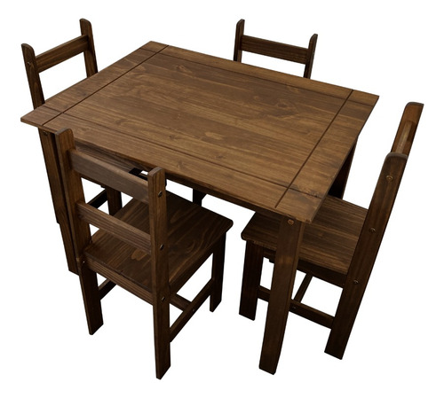 Juego De Comedor 4 Sillas Mesa Rectangular Importas Tu