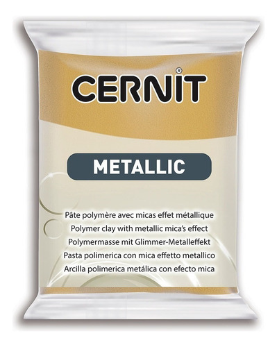 Cernit Metallic Arcilla Polimérica 56 G, Colores A Elección Color Oro Rico
