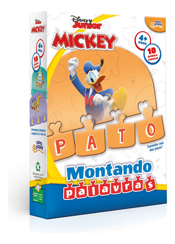 Jogo Educativo Mickey Montando Palavras - Toyster 8072