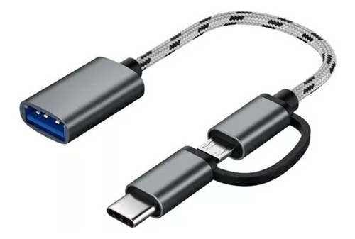 Cable Otg Micro Usb Y Tipo C Dual Usb 3.0 Adaptador 