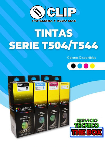 Tintas Epson Genérico T504 T544 
