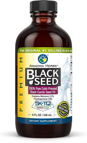 Black Seed Oil Aceite De Comino Premium Botella 240ml Usa