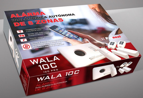 Imagen 2 de 5 de Kit Alarma Domiciliaria Inalambrica Monitoreada 4g Wala 10c