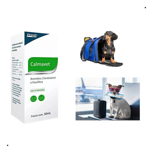 Calmavet 30ml Calmante Natural Para Cães E Gatos Provets