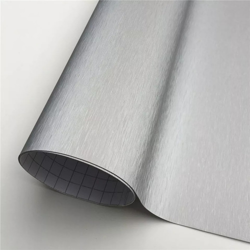 Aluminio Adherible Acabado Cepillado Alta Calidad 1m X 40cm