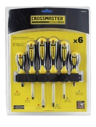 Set De Destornilladores 6 Piezas Crossmaster