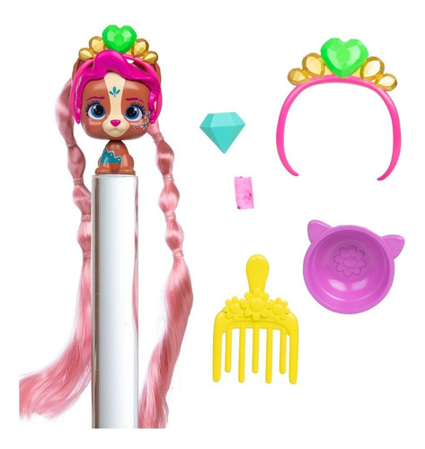 Imagen 8 de 10 de Vip Pets Muñeca Sorpresa Mini Fans Serie 2 Corazon Boost Edu