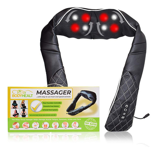 Bodyhealt Shiatsu Masajeador De Cuello Y Espalda Con Calor