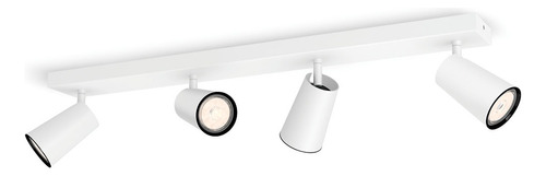 Aplique De Techo Lampara Philips Paisley Spot Gu10 4x5.5w Color Blanco