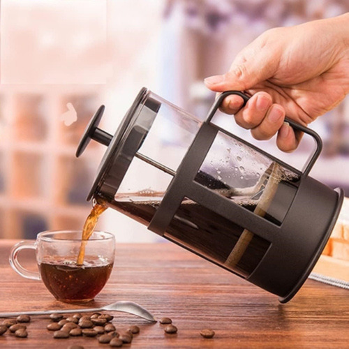 Cafeteira Prensa Francesa Cremeira 350 Ml Express Inox Vidro