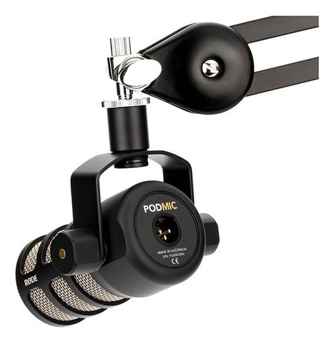 C Micrófono Rode Podmic Dinámico Cardioide Color Negro